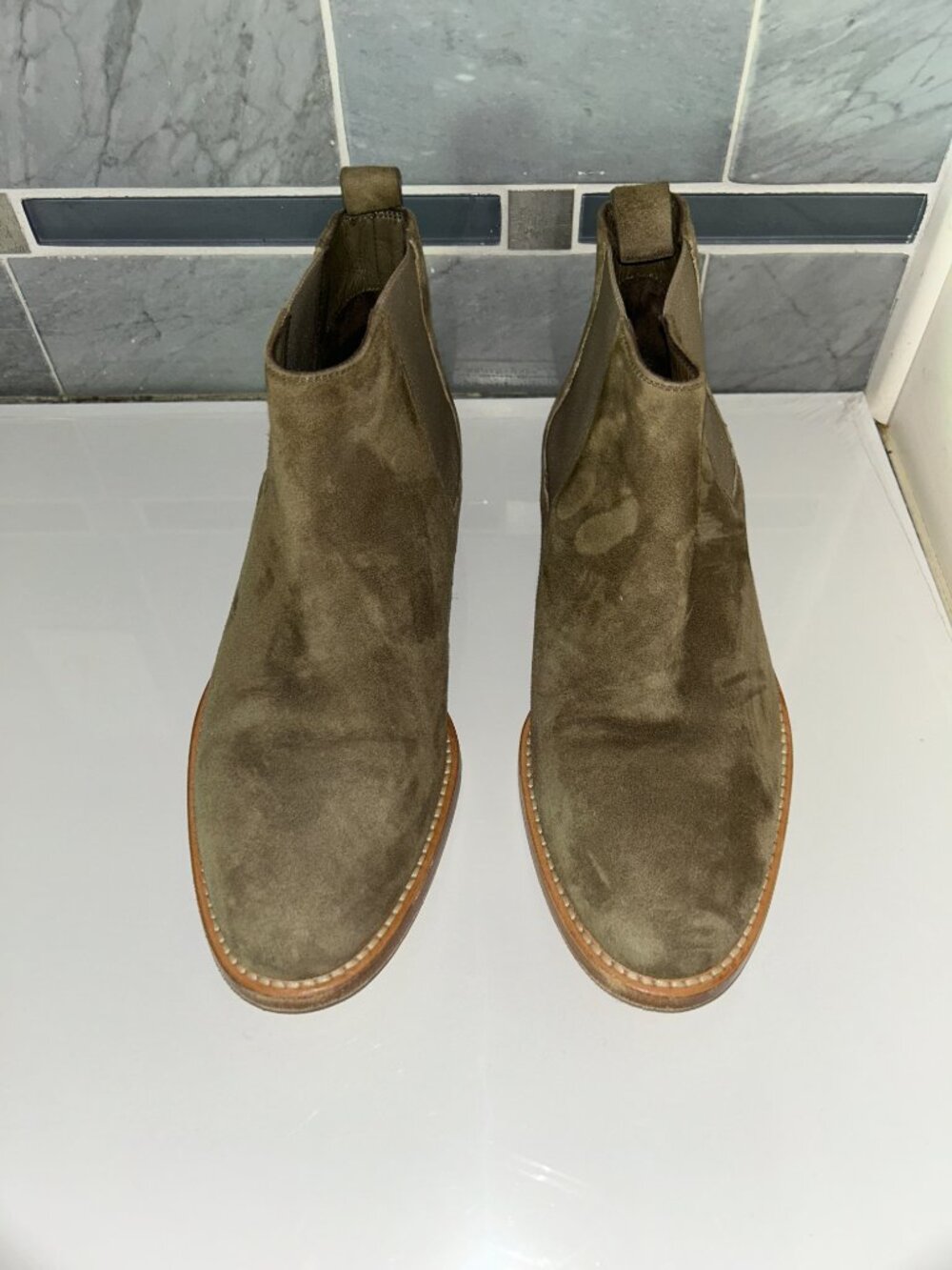 Jenni Kayne Chelsea Ankle Boots, Laurel Green Ladies Sz7